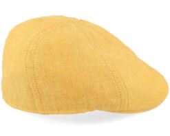 Texas Linen Herringbone Yellow Flatcap - Stetson -Stetson 4063633128448 3