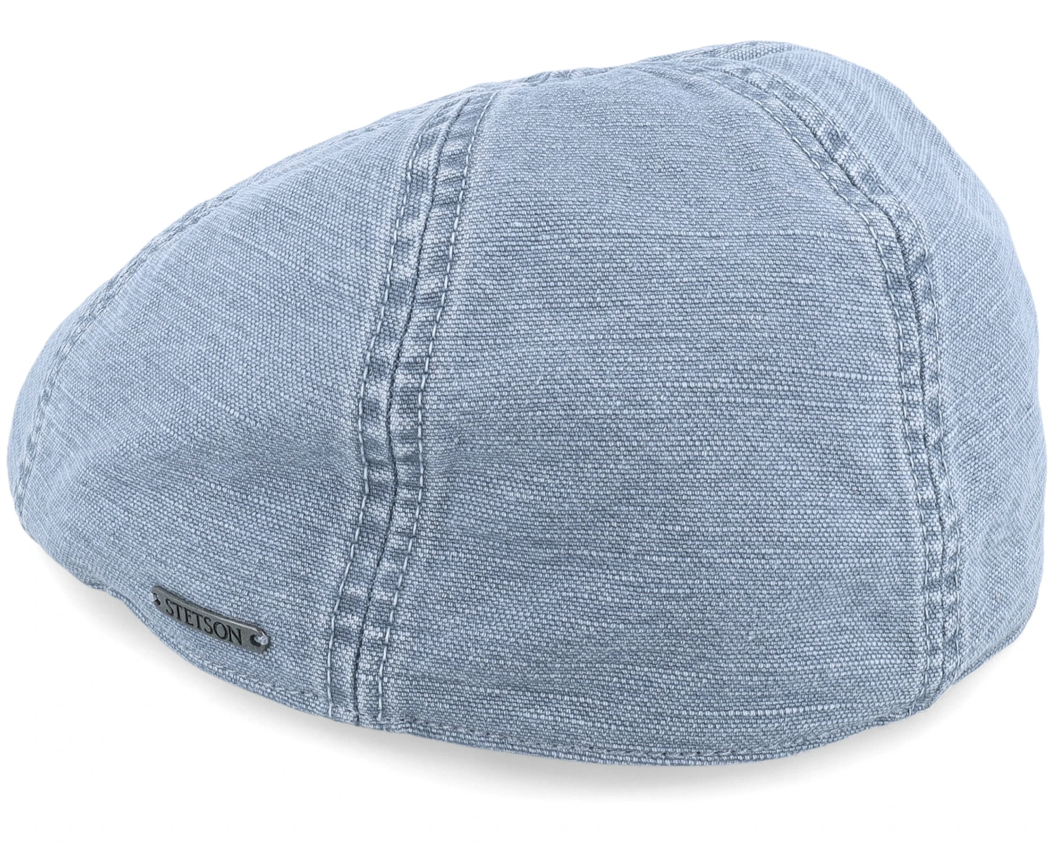Texas Cotton/Linen Blue Flat Cap - Stetson 4 Texas Cotton/Linen Blue Flat Cap - Stetson - Image 2