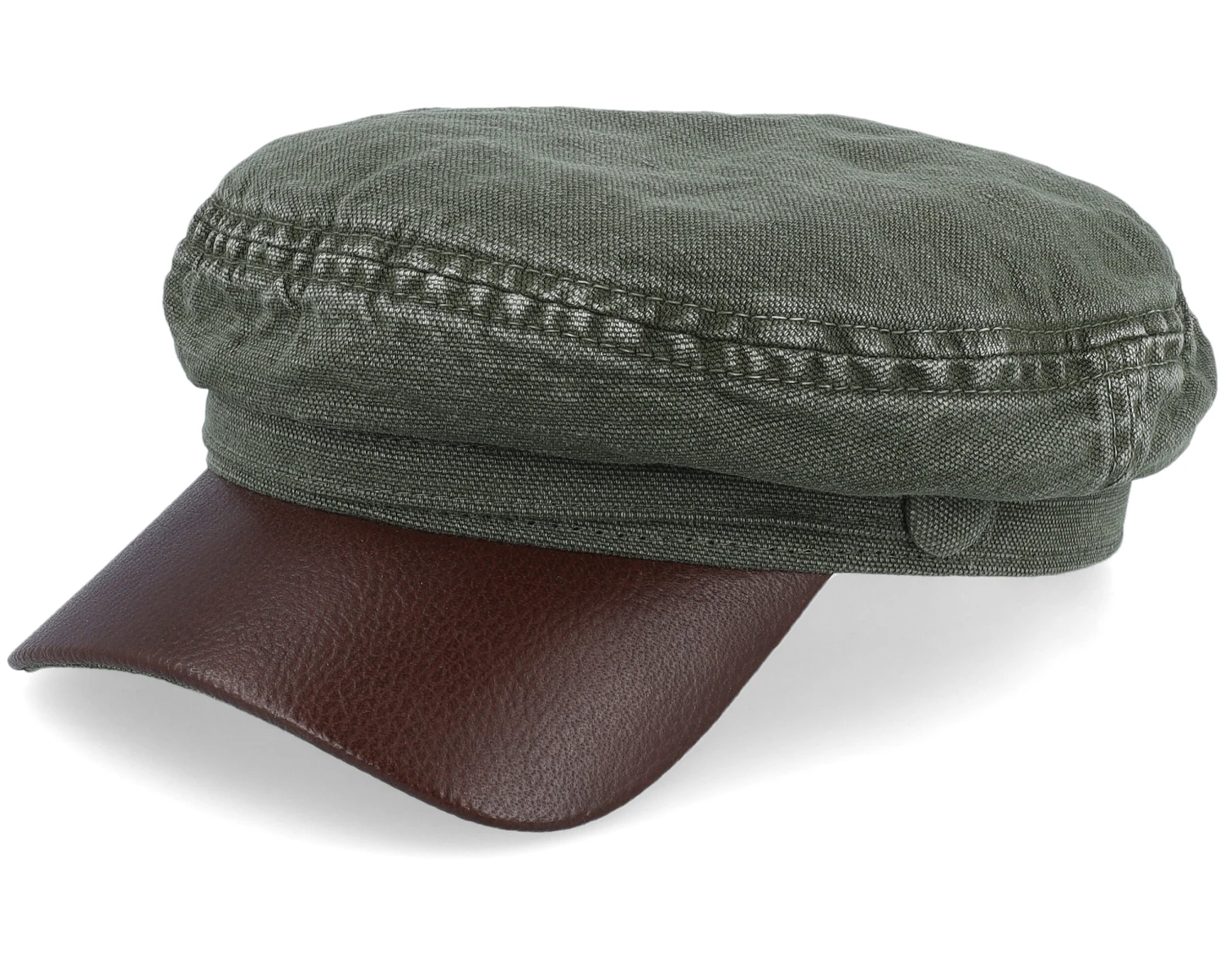 Peabody Cotton/Linen Olive Vega Cap - Stetson 3 Peabody Cotton/Linen Olive Vega Cap - Stetson
