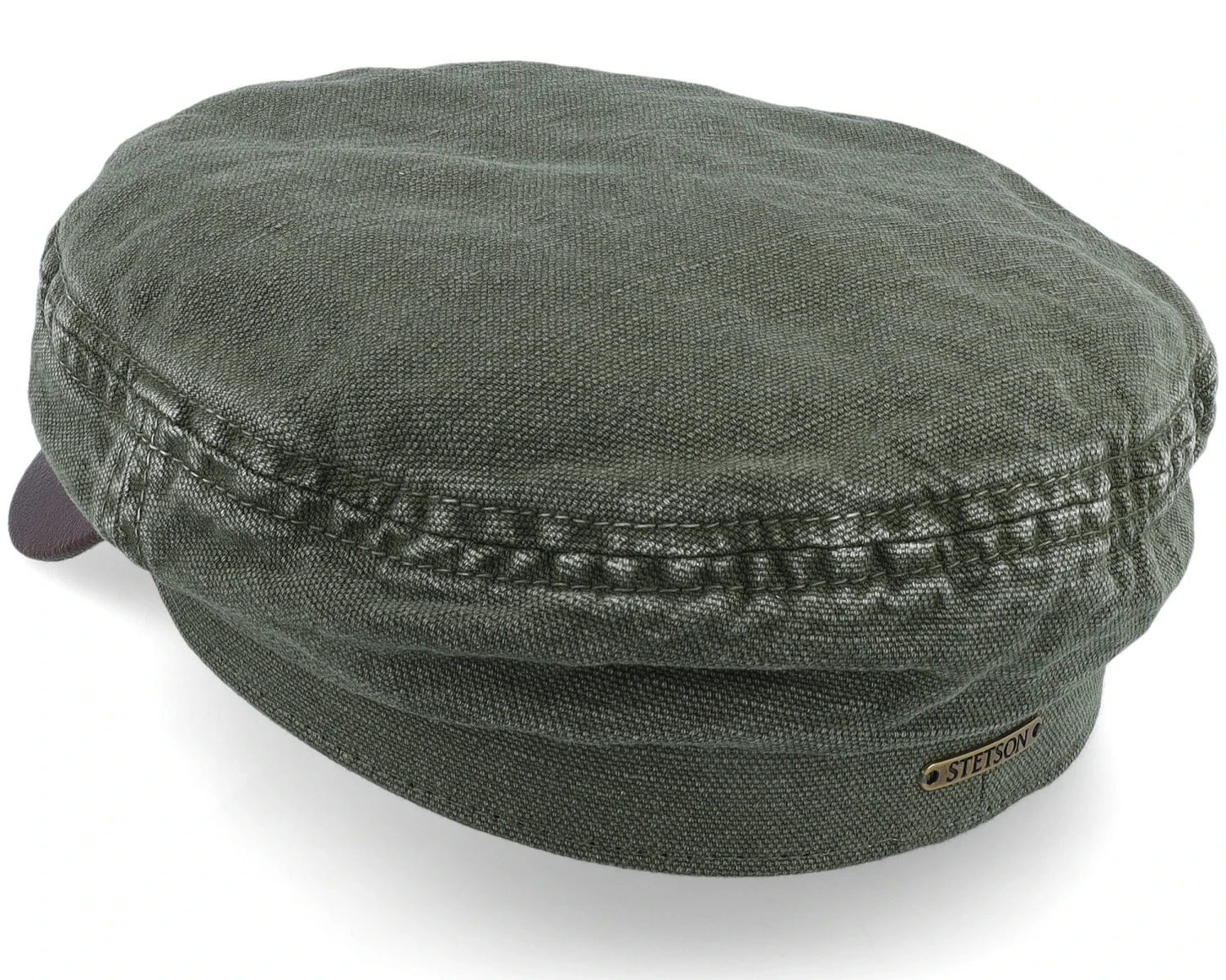 Peabody Cotton/Linen Olive Vega Cap - Stetson 4 Peabody Cotton/Linen Olive Vega Cap - Stetson - Image 2