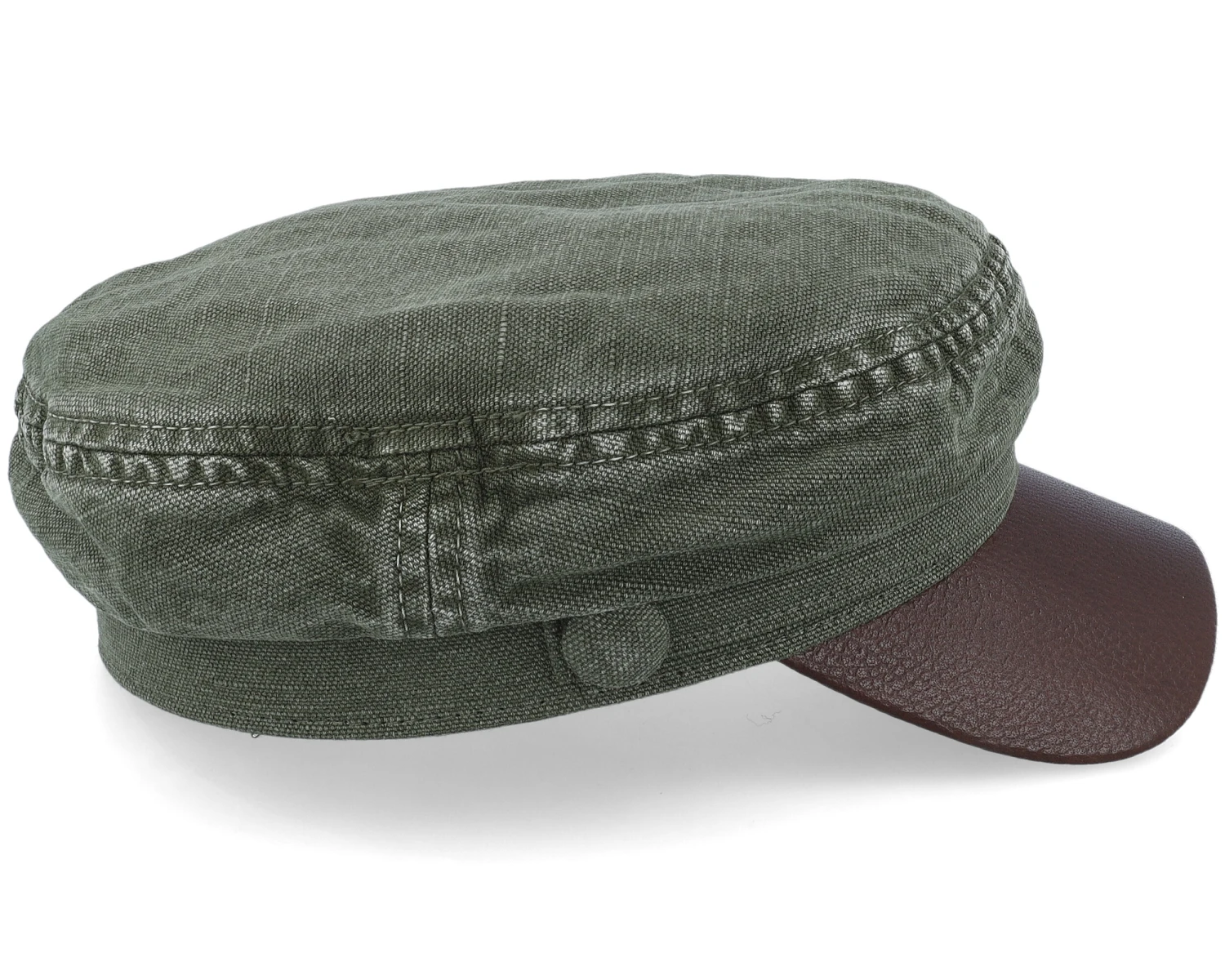 Peabody Cotton/Linen Olive Vega Cap - Stetson 5 Peabody Cotton/Linen Olive Vega Cap - Stetson - Image 3