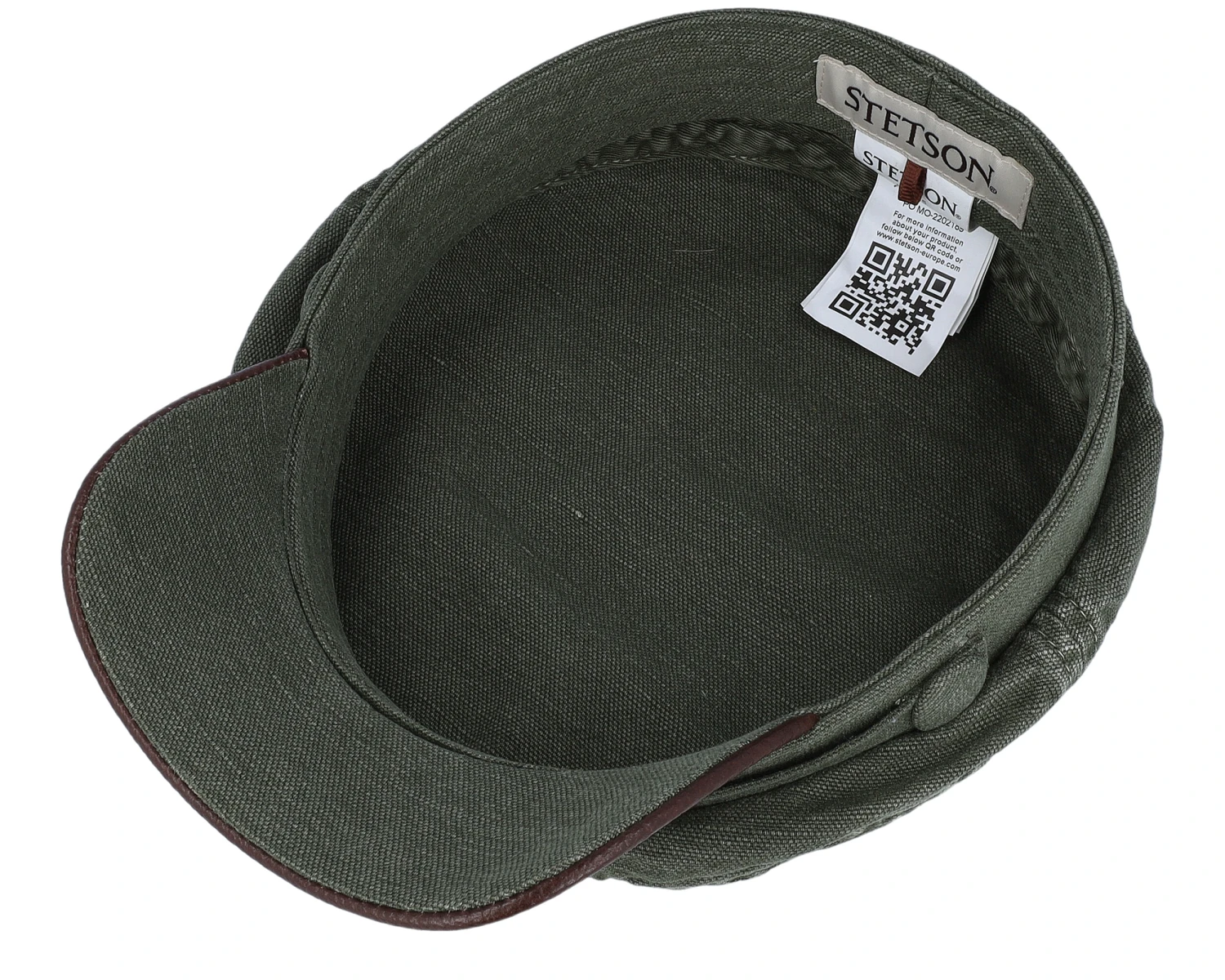 Peabody Cotton/Linen Olive Vega Cap - Stetson 6 Peabody Cotton/Linen Olive Vega Cap - Stetson - Image 4