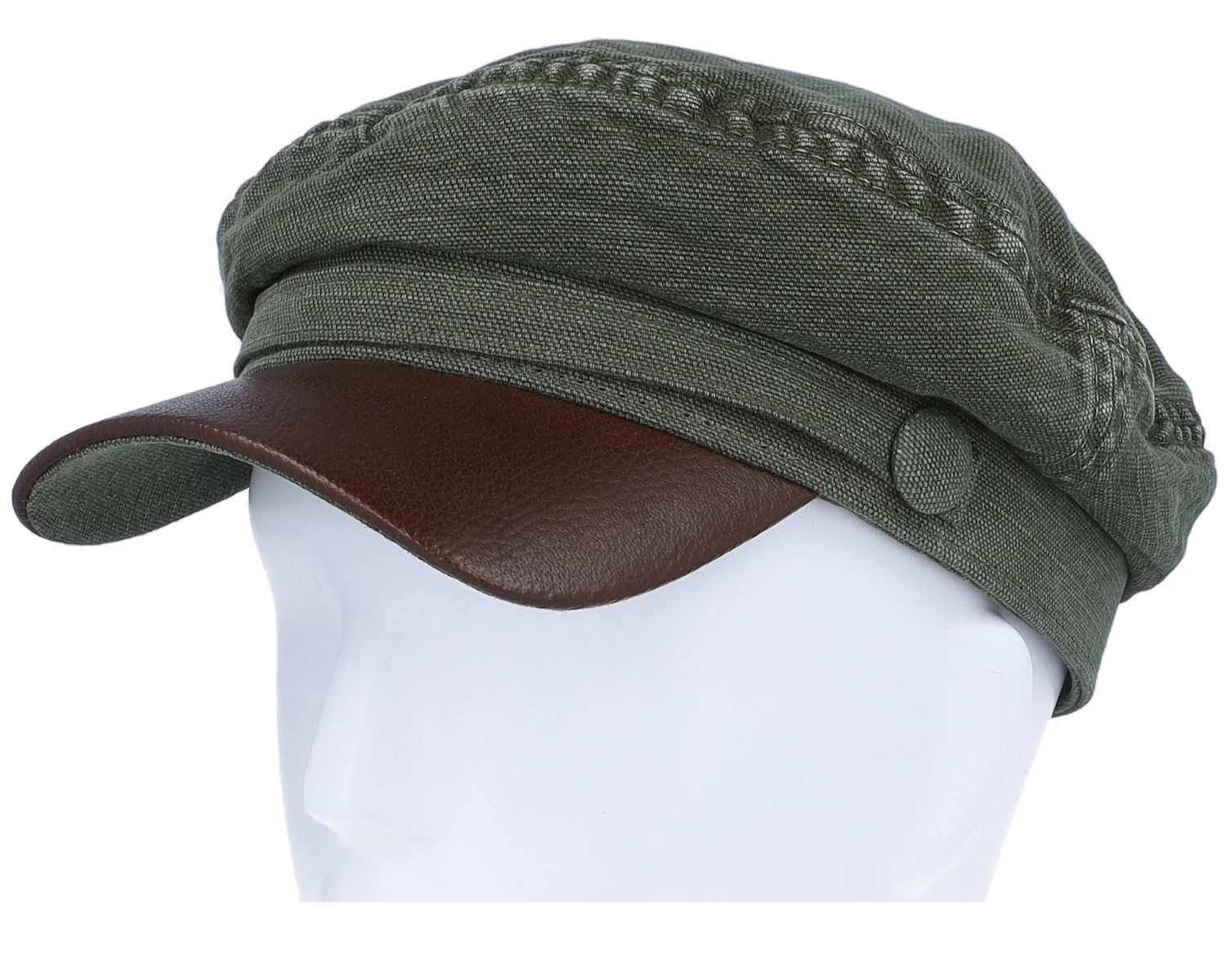 Peabody Cotton/Linen Olive Vega Cap - Stetson 7 Peabody Cotton/Linen Olive Vega Cap - Stetson - Image 5