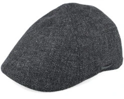 Texas Virgin Wool/Linen Grey Flat Cap - Stetson