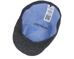 Texas Virgin Wool/Linen Grey Flat Cap - Stetson -Stetson 4063633131431 4