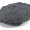 Hatteras Virgin Wool/Linen Grey Flat Cap - Stetson -Stetson 4063633131615 1