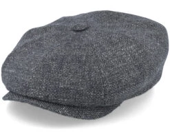 Hatteras Virgin Wool/Linen Grey Flat Cap - Stetson