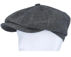 Hatteras Virgin Wool/Linen Grey Flat Cap - Stetson -Stetson 4063633131615 5
