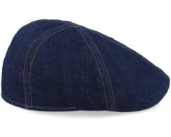 Texas Sustainable Denim Blue Flat Cap - Stetson -Stetson 4063633132377 4