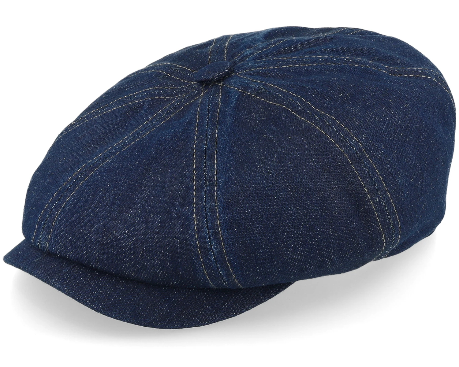 Hatteras Sustainable Denim Blue Flat Cap - Stetson 3 Hatteras Sustainable Denim Blue Flat Cap - Stetson