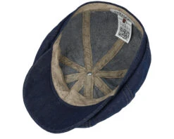 Hatteras Sustainable Denim Blue Flat Cap - Stetson 10 Hatteras Sustainable Denim Blue Flat Cap - Stetson -Stetson 4063633132872 4