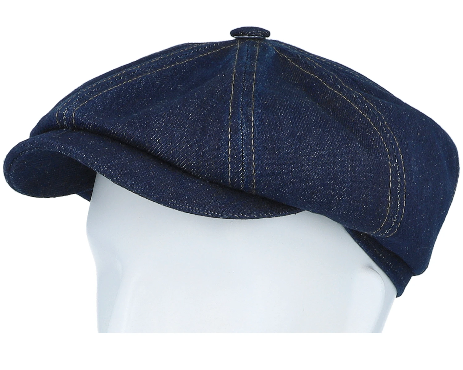 Hatteras Sustainable Denim Blue Flat Cap - Stetson 7 Hatteras Sustainable Denim Blue Flat Cap - Stetson - Image 5