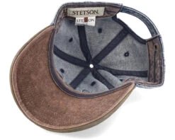 Baseball Denim Vintage Distressed Blue/Beige Dad Cap - Stetson -Stetson 4063633136054 5