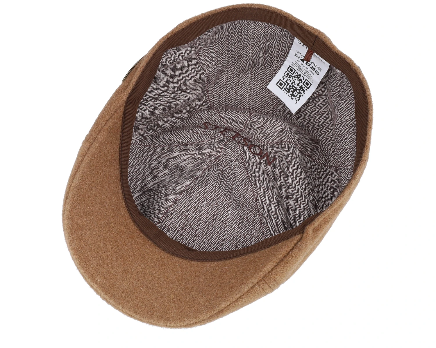 Texas Wool/Cashmere Camel Flat Cap - Stetson 6 Texas Wool/Cashmere Camel Flat Cap - Stetson - Image 4