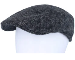 Ivy Cap Jersey Black/Charcoal Flat Cap - Stetson -Stetson 4063633147579 5