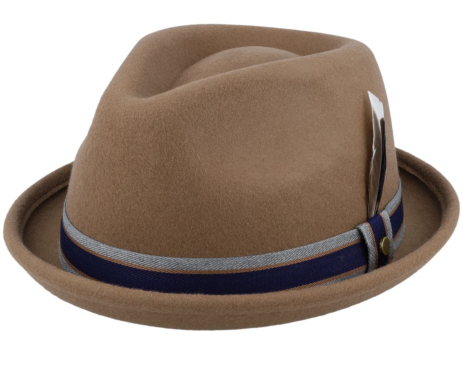 Player Woolfelt Light Brown Fedora - Stetson 3 Player Woolfelt Light Brown Fedora - Stetson