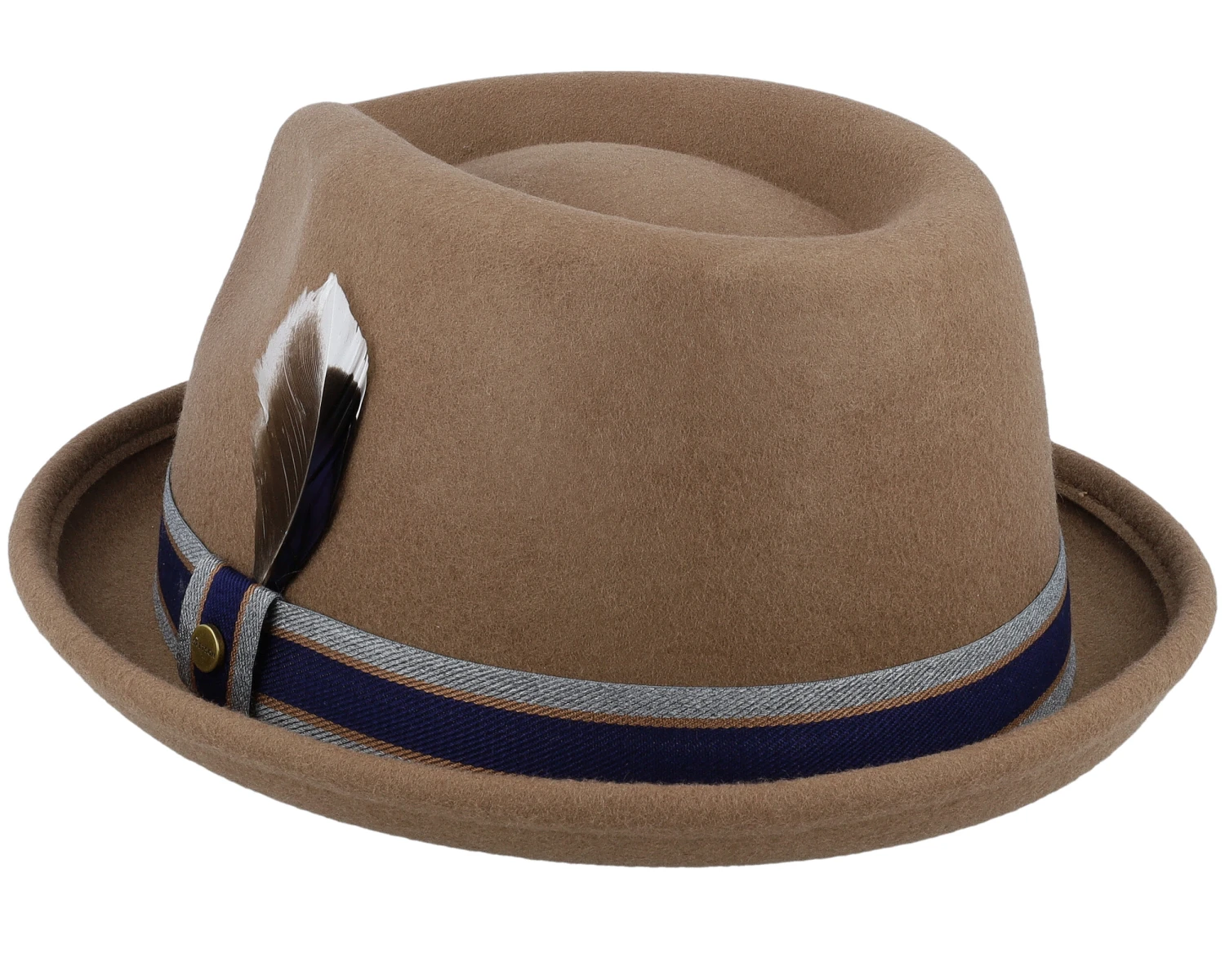 Player Woolfelt Light Brown Fedora - Stetson 4 Player Woolfelt Light Brown Fedora - Stetson - Image 2