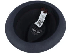 Player Woolfelt Charcoal Fedora - Stetson -Stetson 4063633148668 4