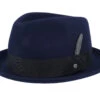 Player Woolfelt Navy Fedora - Stetson -Stetson 4063633148699 1
