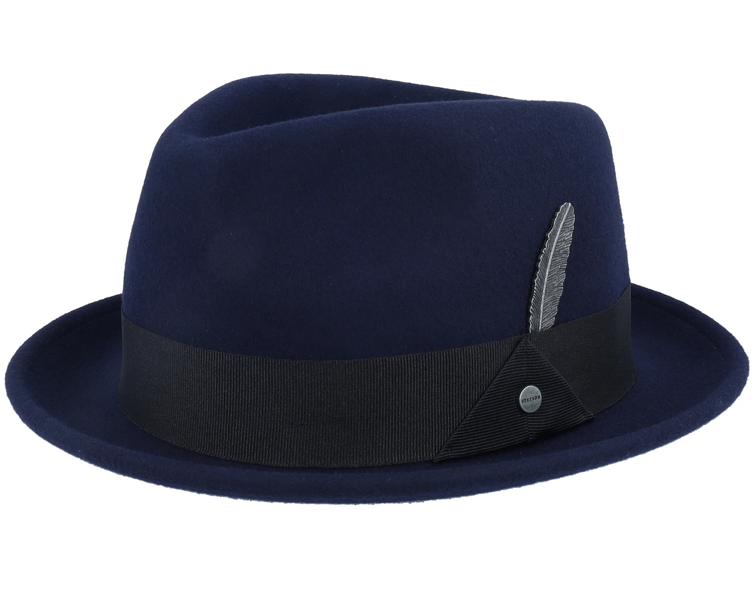 Player Woolfelt Navy Fedora - Stetson 3 Player Woolfelt Navy Fedora - Stetson