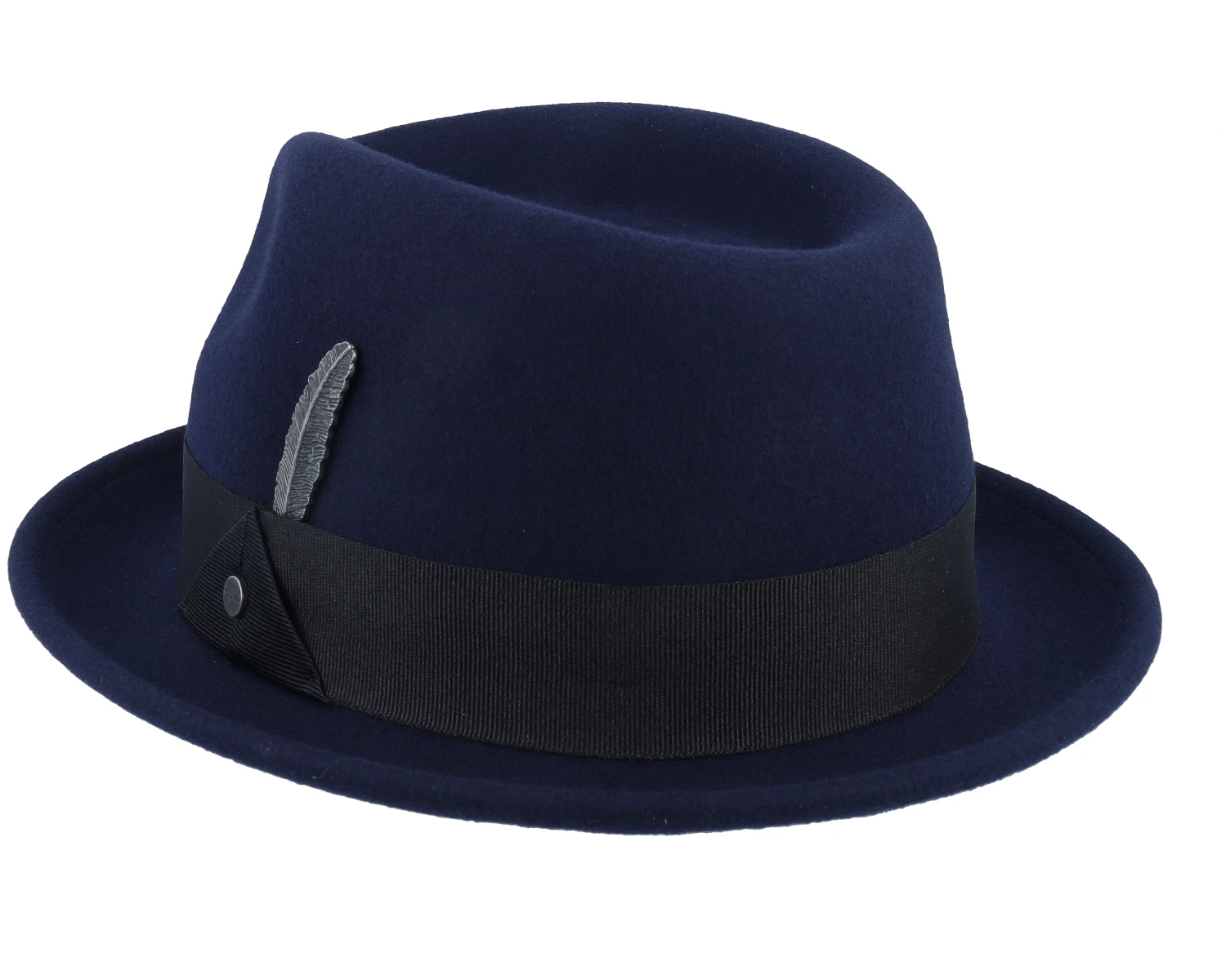 Player Woolfelt Navy Fedora - Stetson 4 Player Woolfelt Navy Fedora - Stetson - Image 2