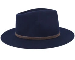 Woolfelt Navy Fedora - Stetson -Stetson 4063633149009 3