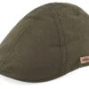 Texas Waxed Cotton Dark Green Flat Cap - Stetson -Stetson 4063633149610 1