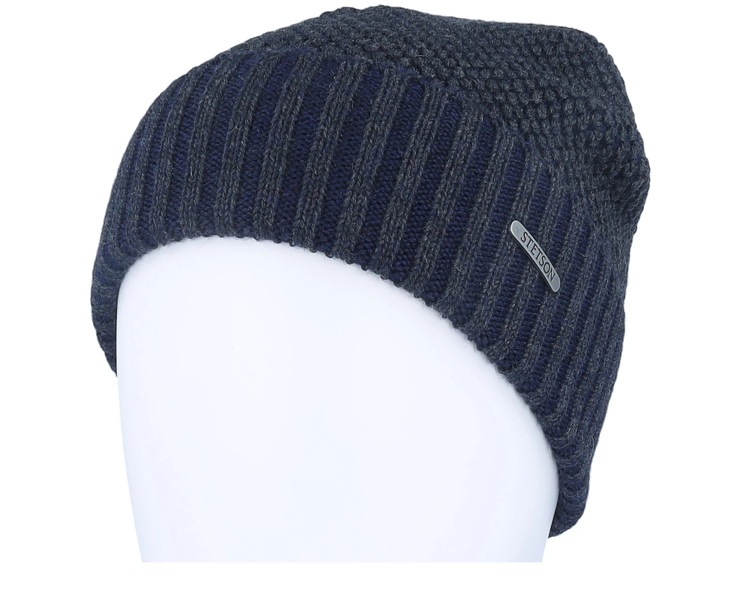 Beanie Merino Navy Cuff - Stetson 5 Beanie Merino Navy Cuff - Stetson - Image 3