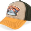 Cap Hacksaw Beige/Dark Green/Yellow Trucker - Stetson -Stetson 4063633151552 1