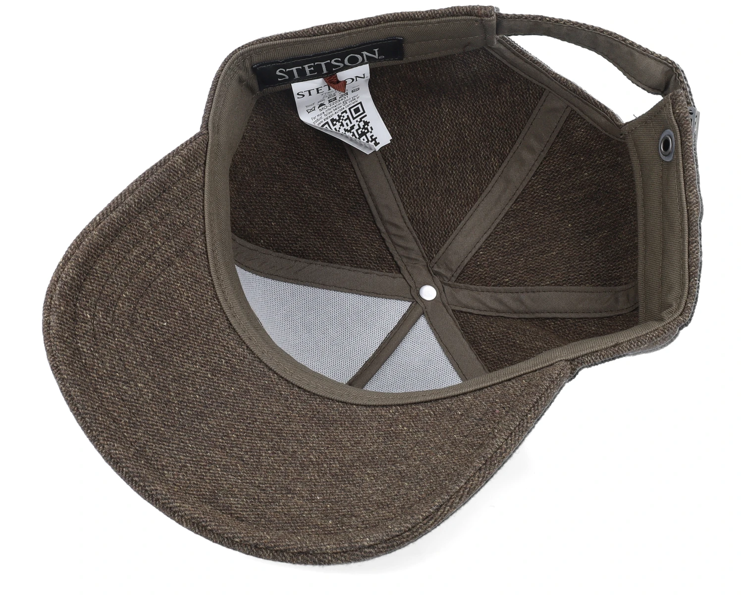 Wool/Linen Brown A-Frame Adjustable - Stetson 7 Wool/Linen Brown A-Frame Adjustable - Stetson - Image 5