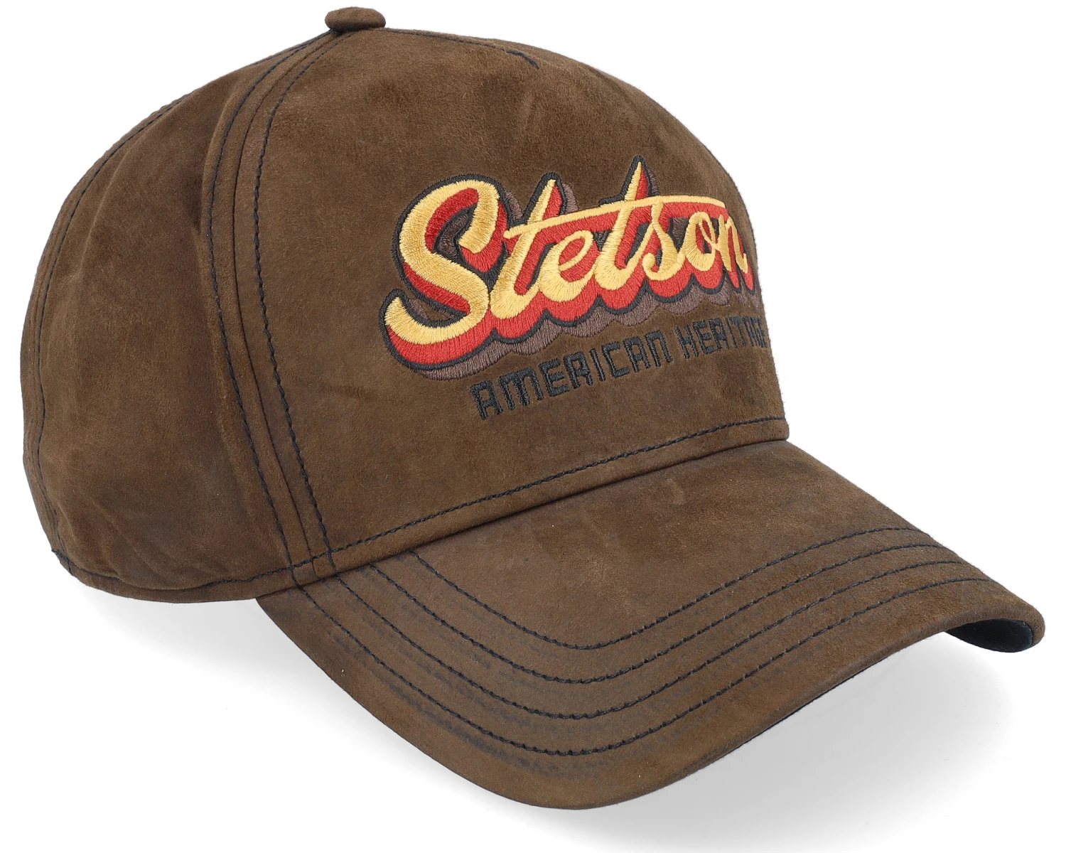 Trucker Cap Oily Goat Brown Suede Adjustable - Stetson 4 Trucker Cap Oily Goat Brown Suede Adjustable - Stetson - Image 2