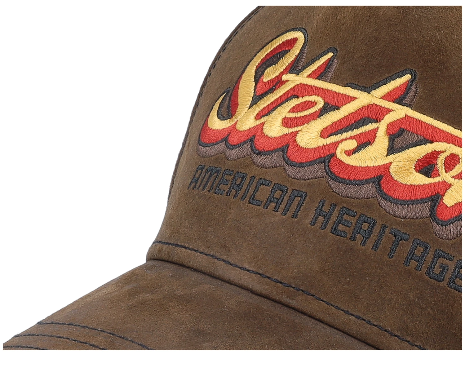 Trucker Cap Oily Goat Brown Suede Adjustable - Stetson 8 Trucker Cap Oily Goat Brown Suede Adjustable - Stetson - Image 6