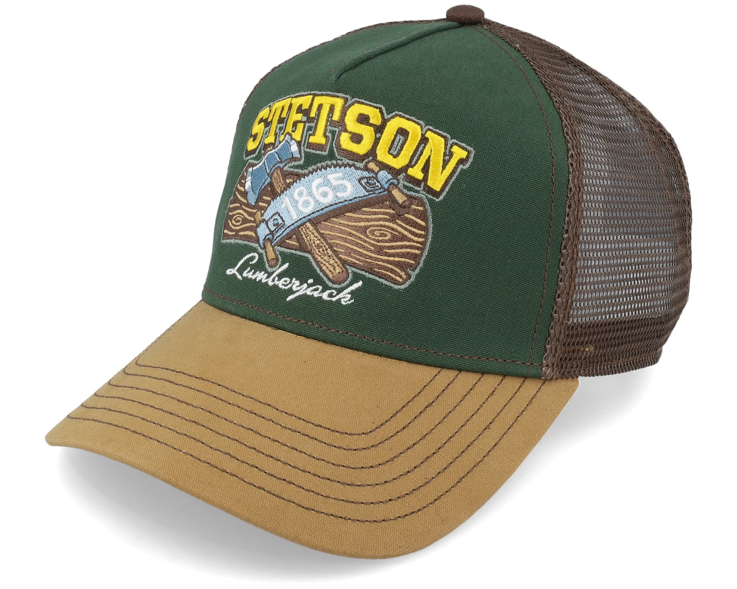 Lumberjack Green Trucker - Stetson 3 Lumberjack Green Trucker - Stetson