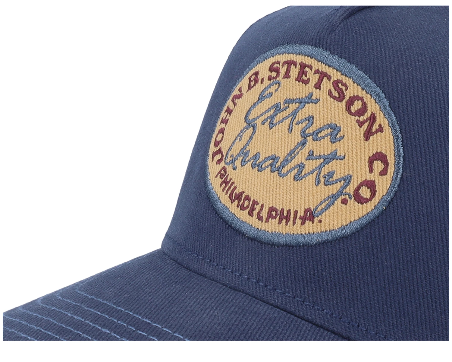 Vintage Brushed Twill Navy Trucker - Stetson 8 Vintage Brushed Twill Navy Trucker - Stetson - Image 6