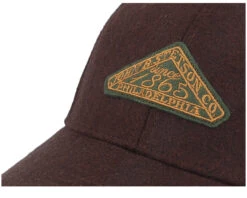 Baseball Cap Vintage Logo Patch Wool Brown Adjustable - Stetson -Stetson 4063633152160 6