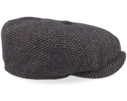 Hatteras Wool Black/Brown Flatcap - Stetson -Stetson 4063633155895 3
