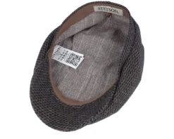 Hatteras Wool Black/Brown Flatcap - Stetson -Stetson 4063633155895 4