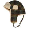 Bomber Cap Wool Check Green Trapper - Stetson -Stetson 4063633156076 1