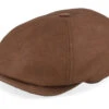 6-panel Brown Calf Leather Flatcap - Stetson 2 6-panel Brown Calf Leather Flatcap - Stetson -Stetson 4063633159022 1