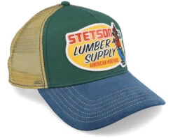 Lumber Supply Green/Blue Trucker - Stetson -Stetson 4063633165757 2