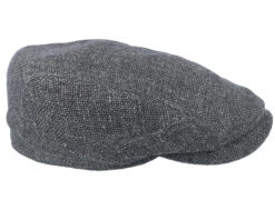 Driver Cap Virgin Wool/Linen Grey Flat Cap - Stetson -Stetson HS2312095 2 3