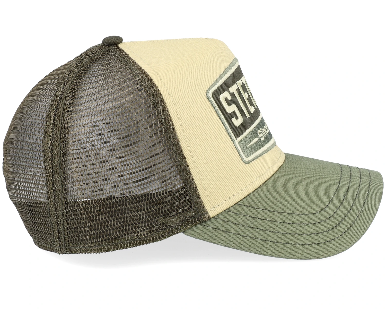 Gasoline Beige/Green Trucker - Stetson 6 Gasoline Beige/Green Trucker - Stetson - Image 4
