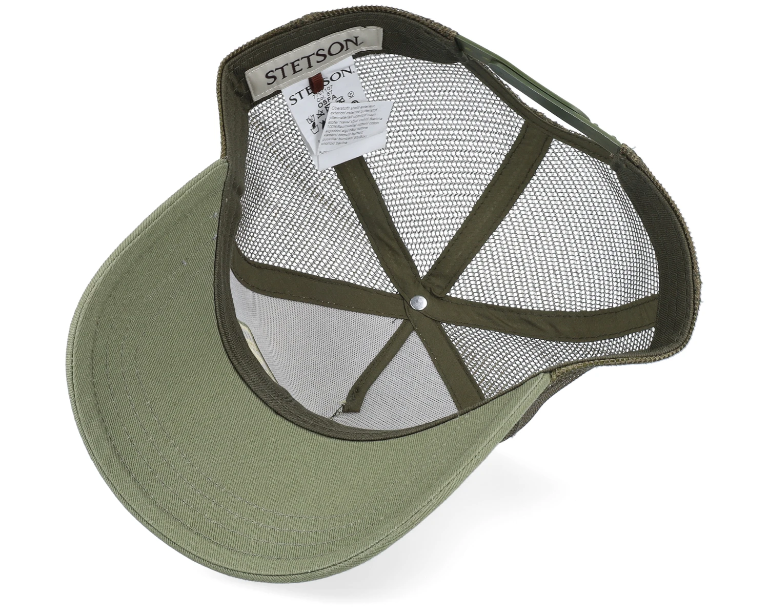Gasoline Beige/Green Trucker - Stetson 7 Gasoline Beige/Green Trucker - Stetson - Image 5