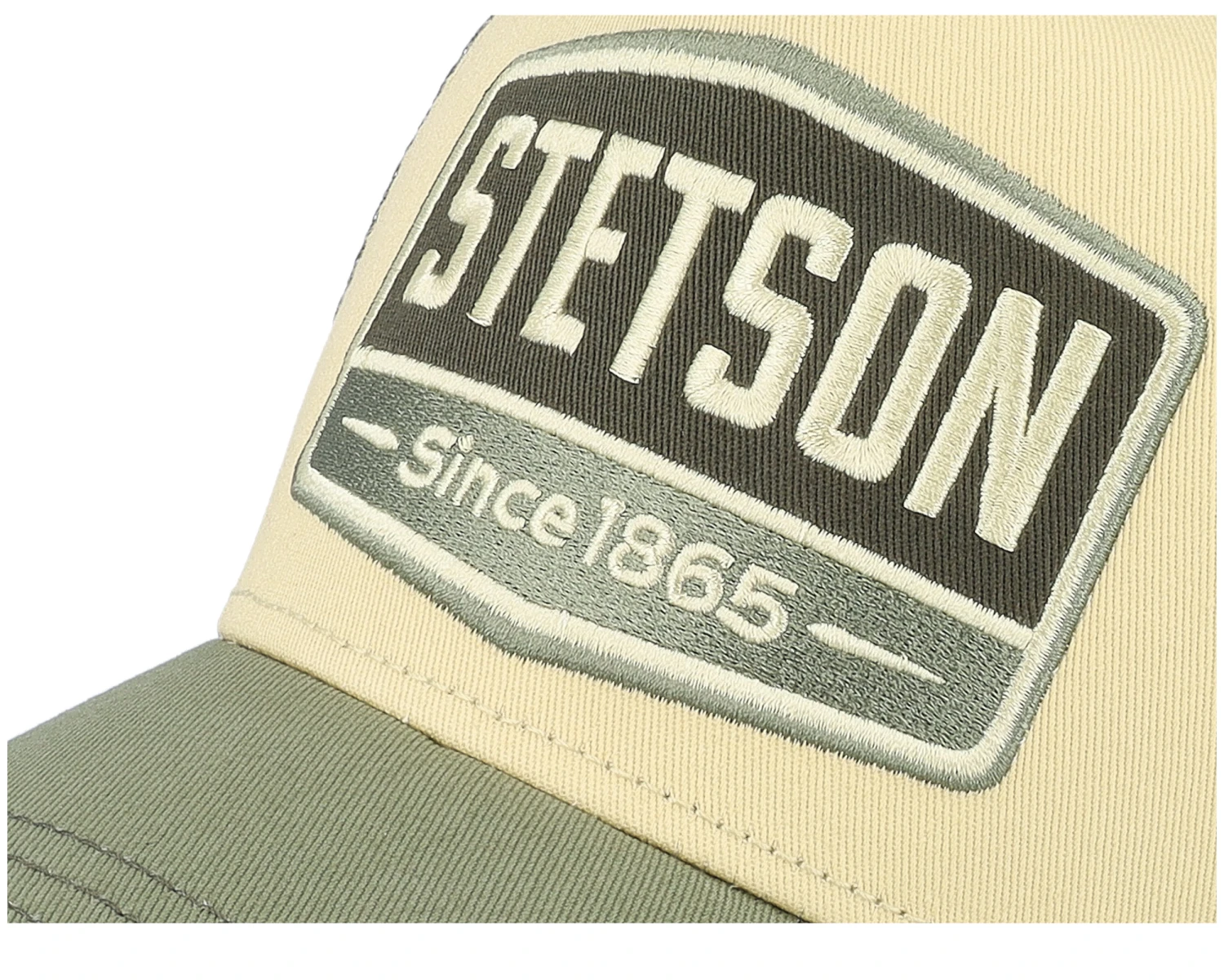 Gasoline Beige/Green Trucker - Stetson 8 Gasoline Beige/Green Trucker - Stetson - Image 6
